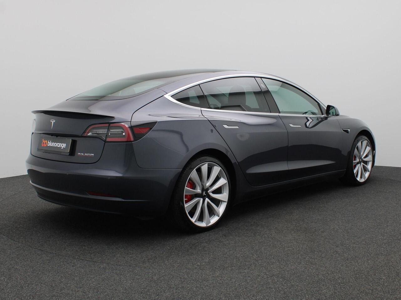 Tesla Model 3 Performance AWD 75 kWh 463PK Aut. SOH 84%, Leder, 360gr. Camera, Keyless, 20" LM Velgen, Autopilot, Stoelverwarming, Side Assist