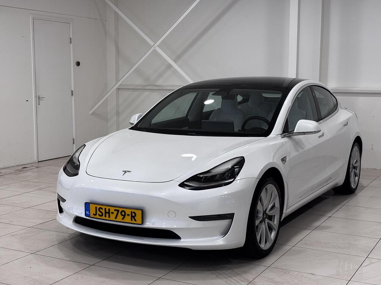 Tesla Model 3 Long Range AWD 75 kWh | Wit leder | Trekhaak | SOH 87% |