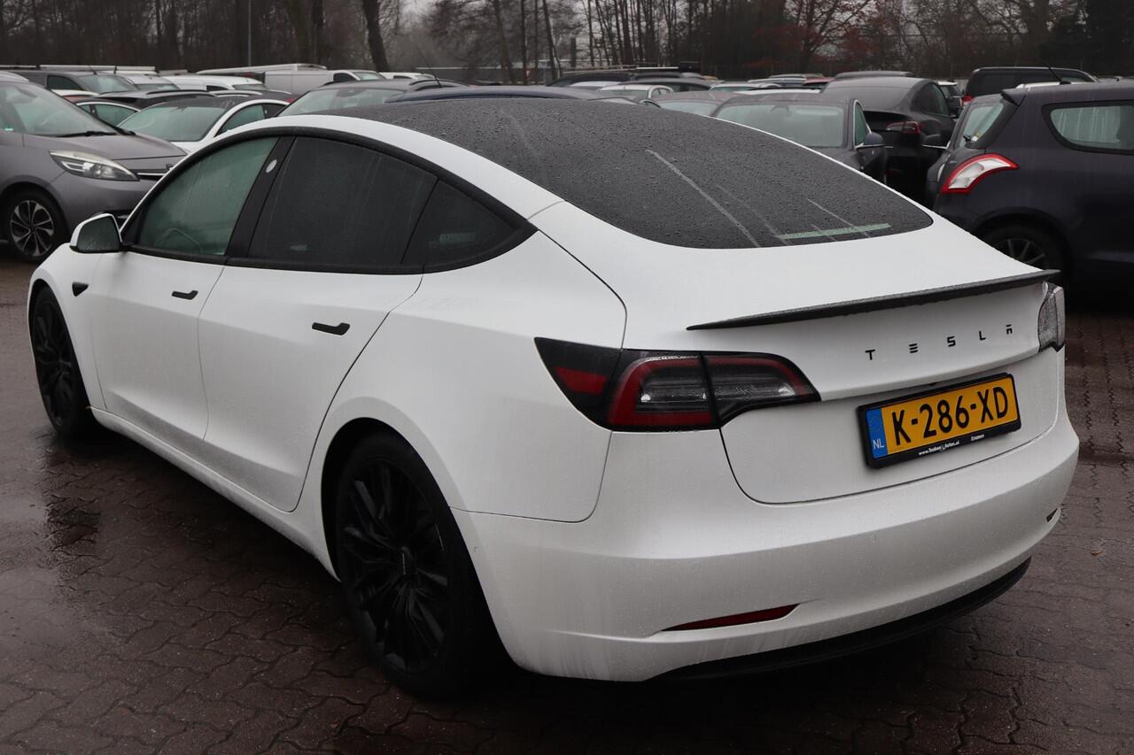 Tesla Model 3 Long Range AWD 75 kWh 93% SOH, Warmtepomp, Autopilot computer 3.0, Lichtmetalen wielen, Panoramadak