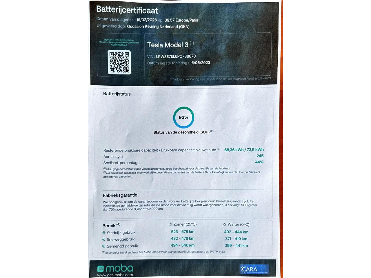 Tesla Model 3 Performance AWD 75 kWh / SPORT STUUR / PANO / SOH 93% /