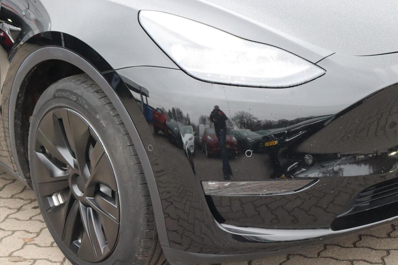 Tesla Model Y Long Range AWD 75 kWh 91,1% SOH, Autopilot computer 3, Wit lederen bekleding, Warmtepomp