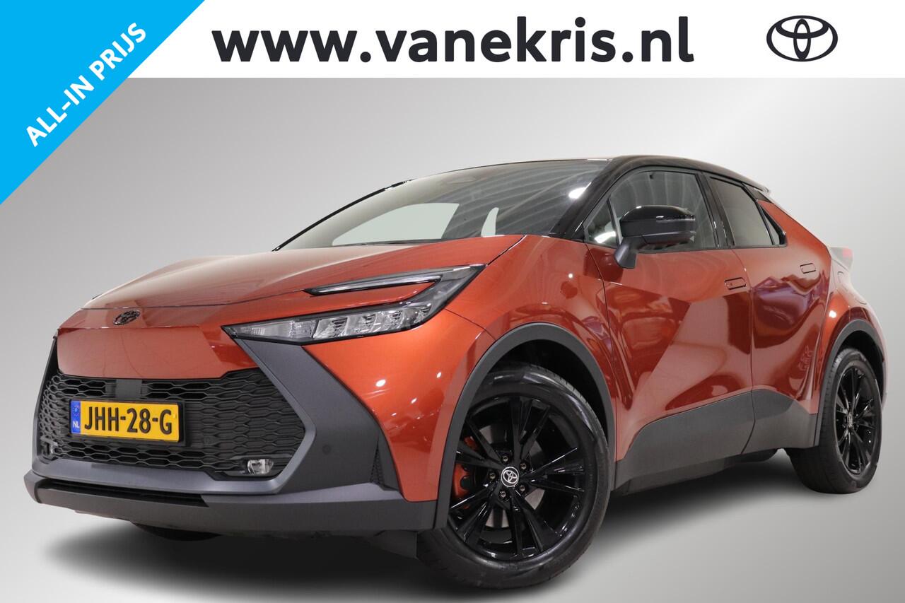 Toyota C-HR 2.0 Plug-in Hybrid 220 Dynamic, Zwarte 18" inch velgen & Logo's, Oranje Accenten en Remklauwen, Stuur & Stoelverwarming!