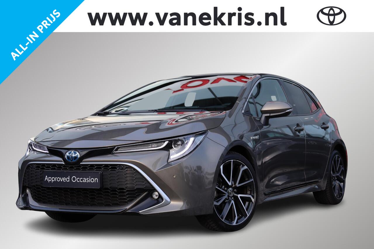 Toyota COROLLA 1.8 Hybrid Executive, Panoramadak Navi, Stoelverwarming, Parkeersensoren, Apple Carplay, Black Pack.