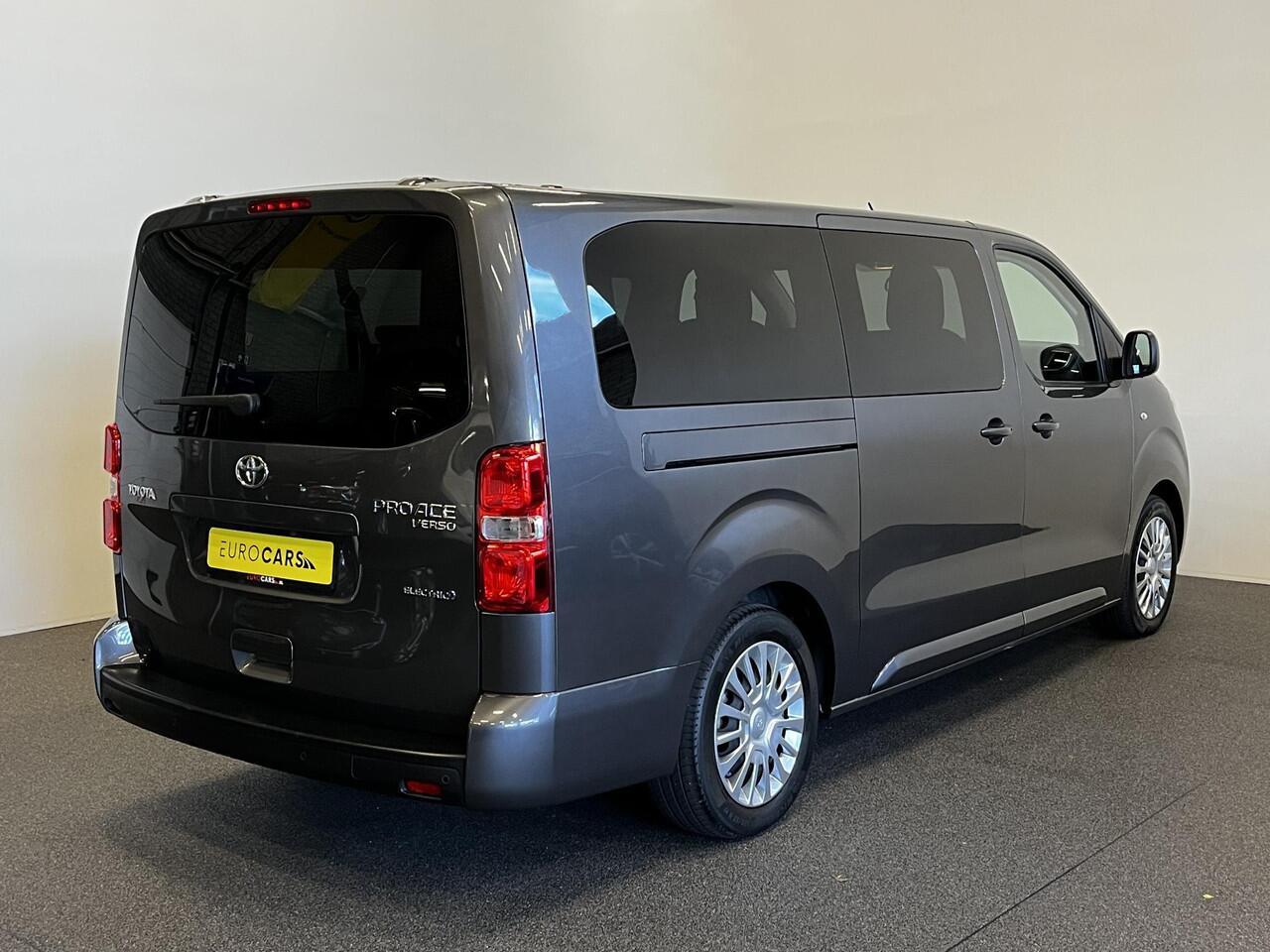 Toyota PROACE Electric Shuttle Long Extra Range Cool 75 kWh 9 pers. Navigatie Apple Carplay/Android Auto Parkeersensoren Cruise Control Lichtmetalen velgen Getinte ramen Airco