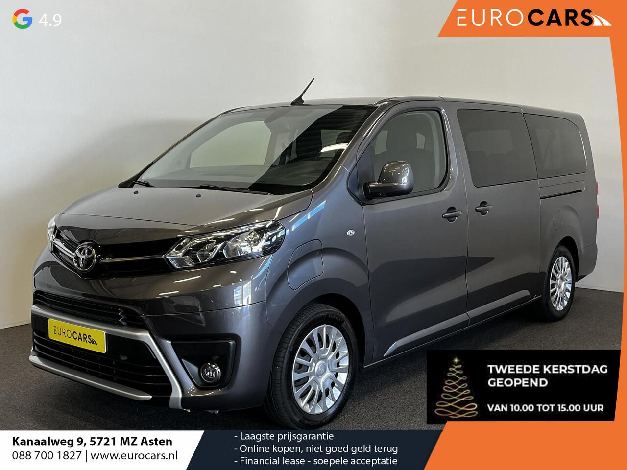 Toyota PROACE Electric Shuttle Long Extra Range Cool 75 kWh 9PERSOONS Personenbus Navigatie Apple Carplay/Android Auto Parkeersensoren Cruise Control Lichtmetalen velgen Getinte ramen Airco