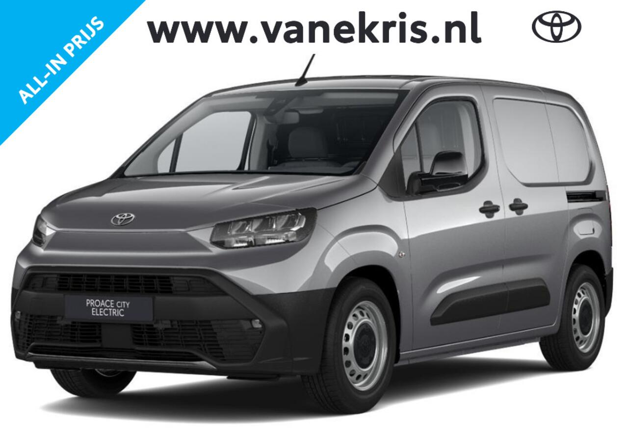 Toyota PROACE CITY Electric Challenger 50 kWh, Verwacht 03 2025, 2e Schuifdeur, Apple Carplay & Android Auto, Stuur & Stoelverwarming!