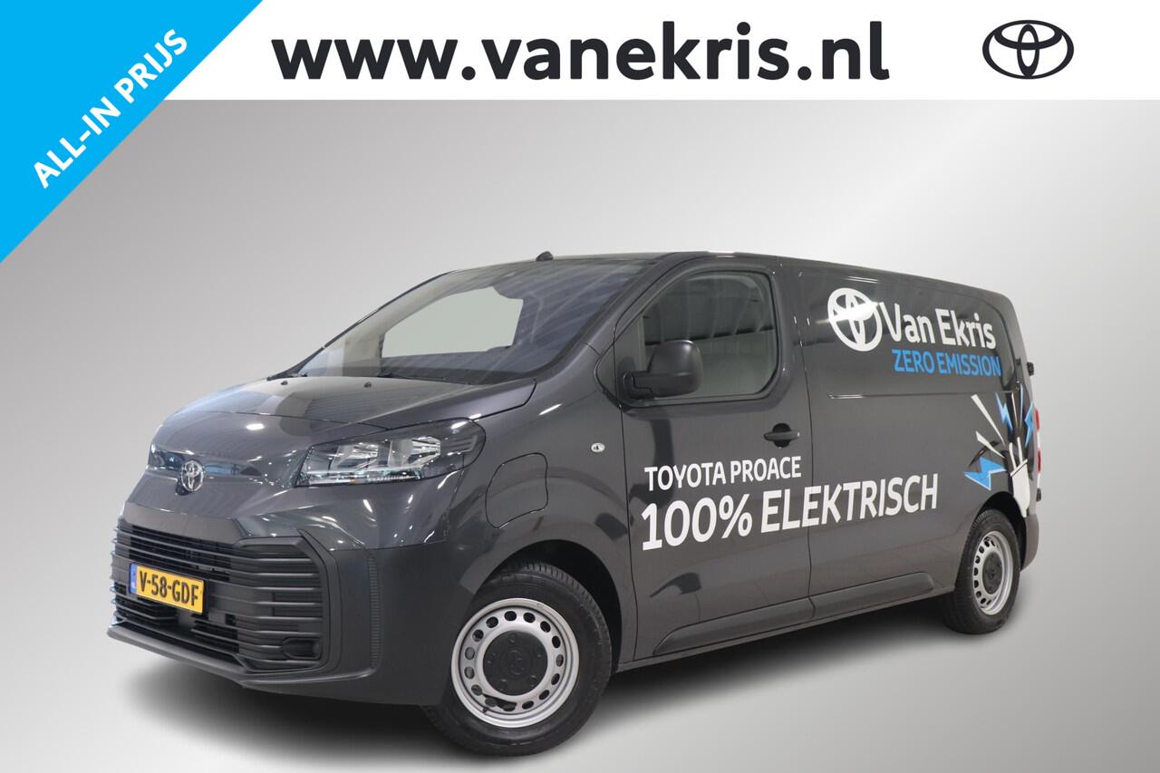 Toyota PROACE Electric Worker Challenger Extra Range 75 kWh, Apple Carplay & Android Auto, Lat om lat, Laadvloer betonplex, Cruise Control, Parkeersensoren achter!