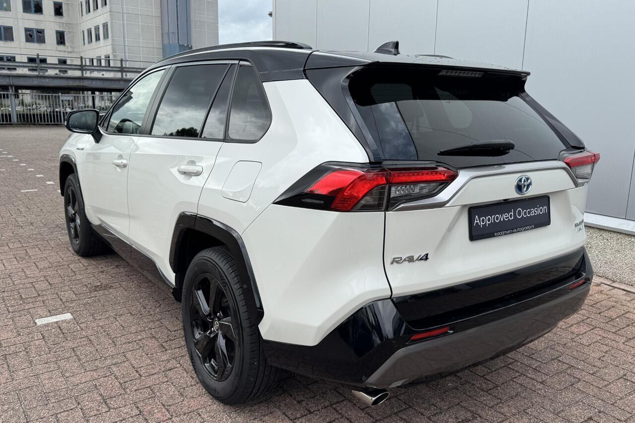 Toyota RAV4 2.5 Hybrid AWD Bi-Tone Navigatie, Dodehoekdetectie, 360" Camera, JBL, Stoelverwarming