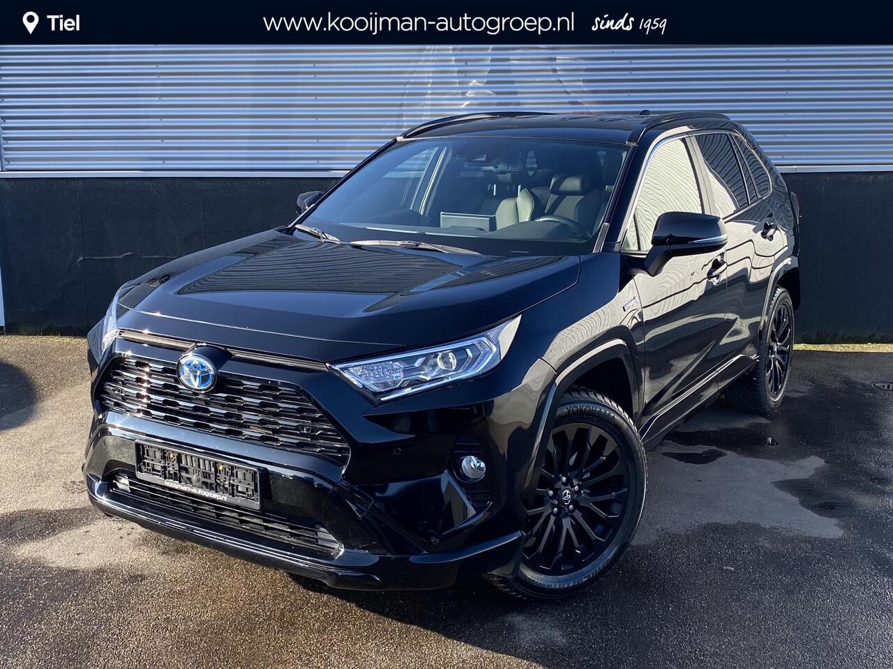 Toyota RAV4 2.5 Hybrid AWD Black Edition Navigatie, JBL, Stoelverwarming, Parkeersensoren, Elek. bestuurderstoel, leder/alcantara, LED, LMV, BTW-auto
