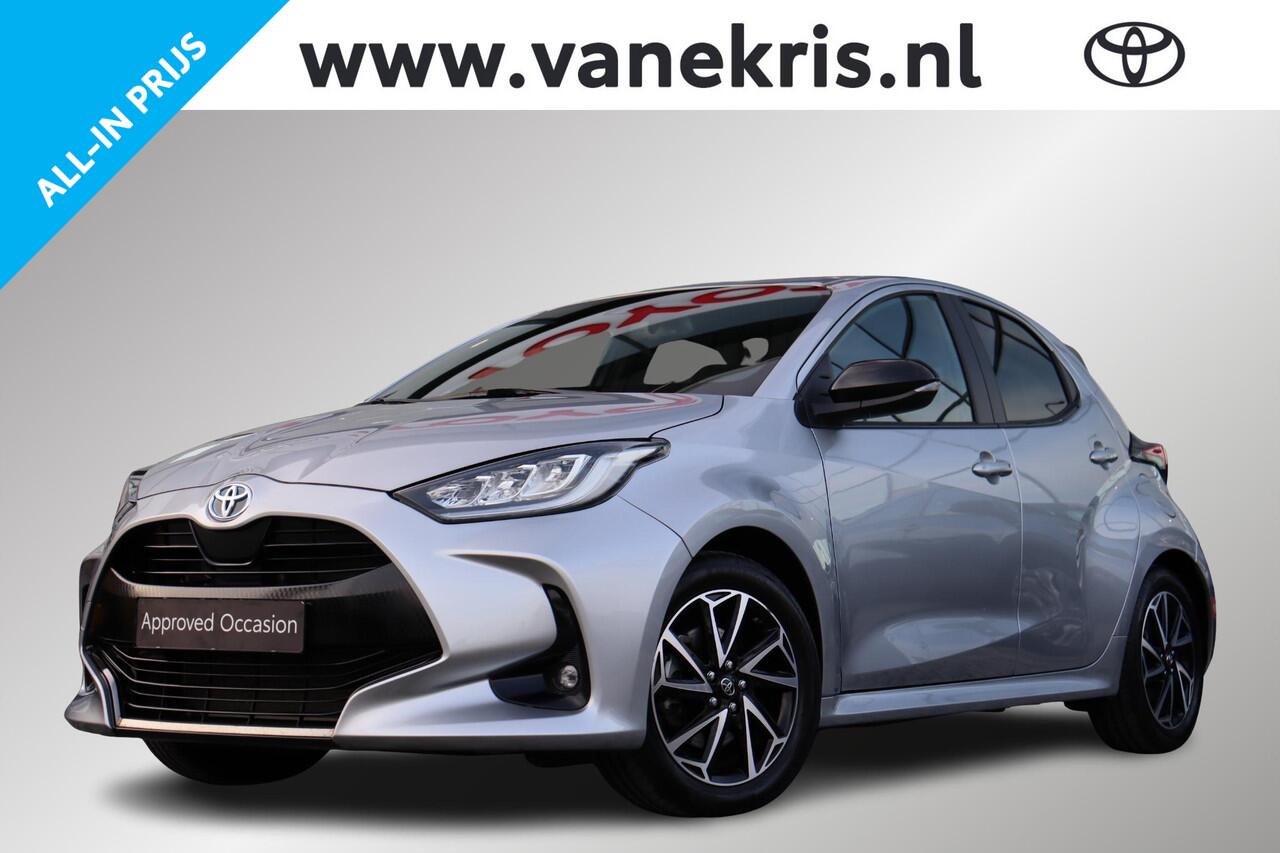 Toyota YARIS 1.5 Hybrid Dynamic Plus, Head Up Display Stoel en stuurverwarming, Apple Carplay, Android Auto.