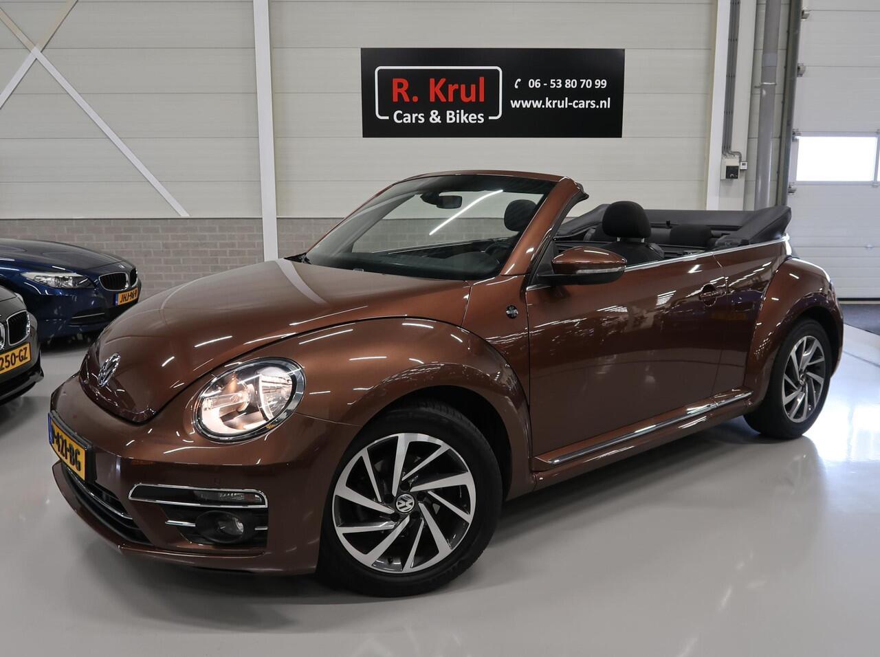 Volkswagen BEETLE (NEW) Cabriolet 1.2 TSI Sound 2018 Camera Navigatie App Connect Stoelverwarming Airco-ECC Windscherm Boekjes 17 inch Sportvelgen PDC Bluetooth Cruisecontrol