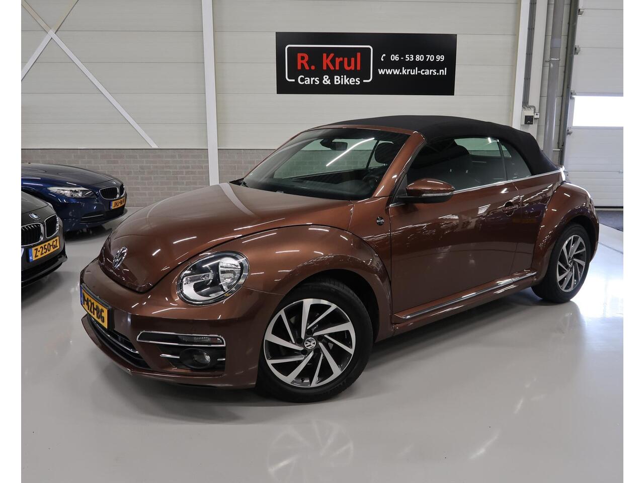 Volkswagen BEETLE (NEW) Cabriolet 1.2 TSI Sound 2018 Camera Navigatie App Connect Stoelverwarming Airco-ECC Windscherm Boekjes 17 inch Sportvelgen PDC Bluetooth Cruisecontrol