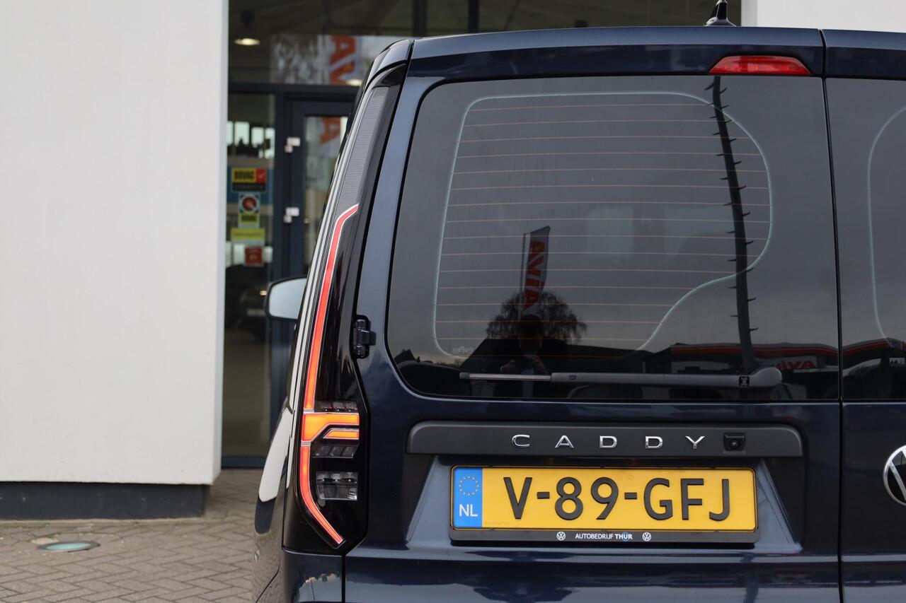 Volkswagen CADDY Cargo 1.5 TSI Style 115PK / 85kW DSG, 18" LMV, ErgoComfort stoelen met lederen bekleding, achteruitrijcamera (rear view), navigatie- en multimediapakket, adaptieve cruise control (acc), climatronic airconditioning, winterpakket, LED lichten, parkeersensor