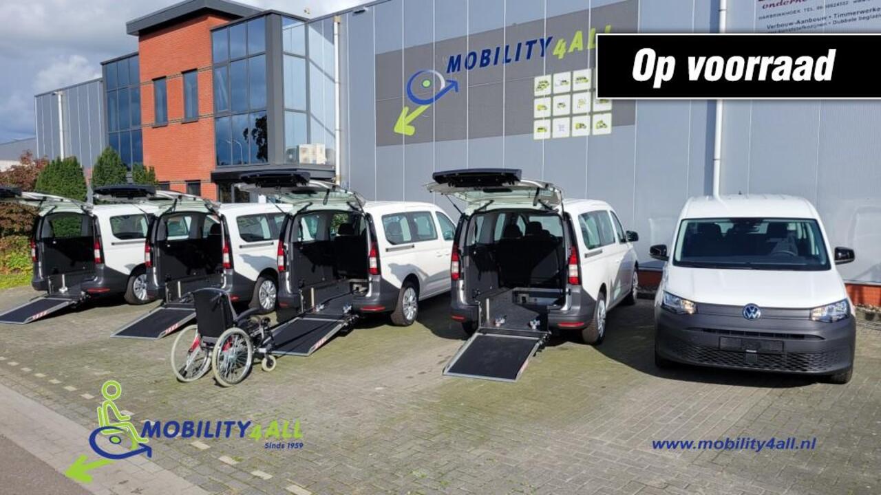 Volkswagen CADDY MAXI verlengde 5+1 Rolstoelauto's