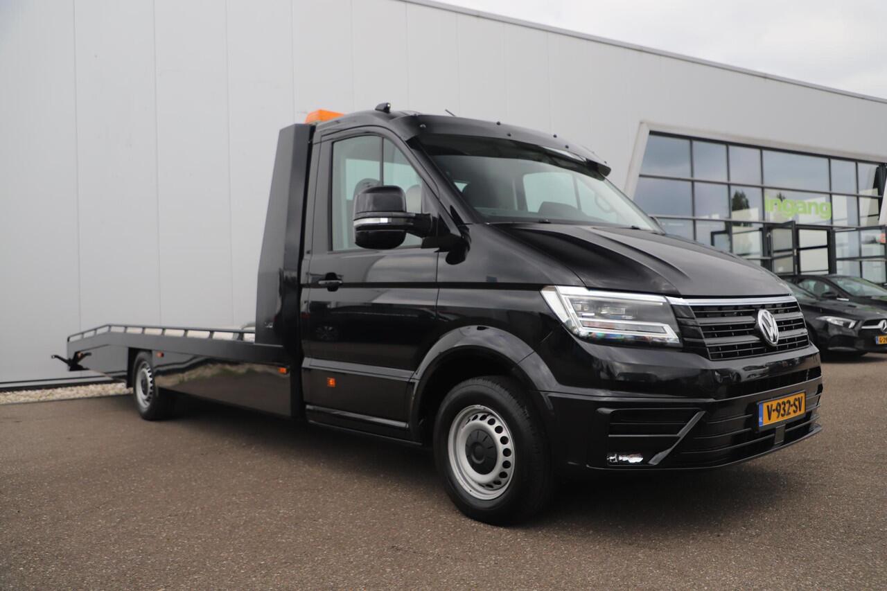 Volkswagen CRAFTER 35 2.0 TDI L4 4Motion Highline 177PK Automaat TIJHOF Luchtvering Deep Black Metallic Stuur & Stoelverwarming Navigatie Carplay Android Full LED 1290KG Laadvermogen!