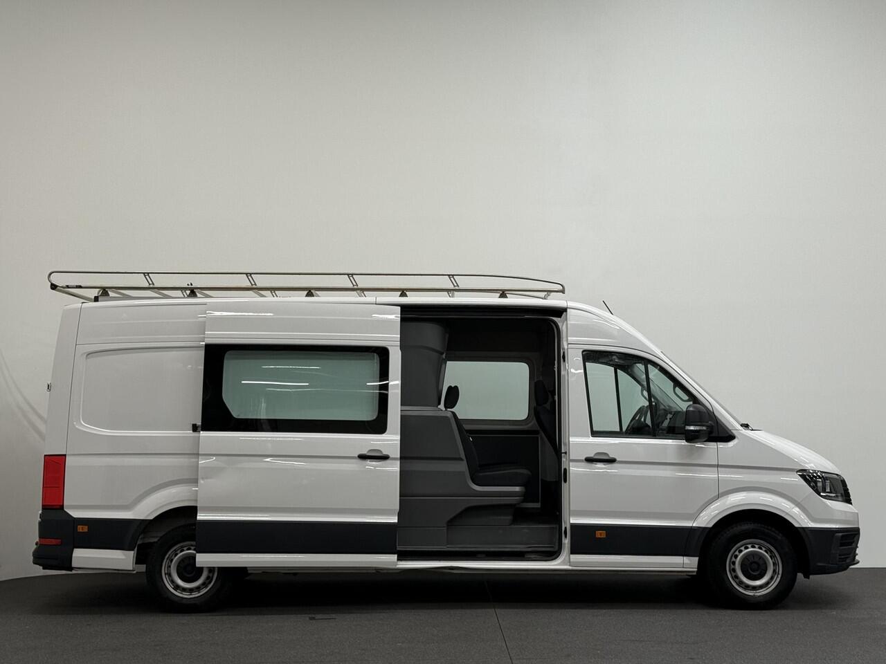 Volkswagen CRAFTER 35 2.0 TDI L4H3 Dubbele Cabine Automaat Navi Airco Cruise Control Imperiaal&Ladder Trekhaak