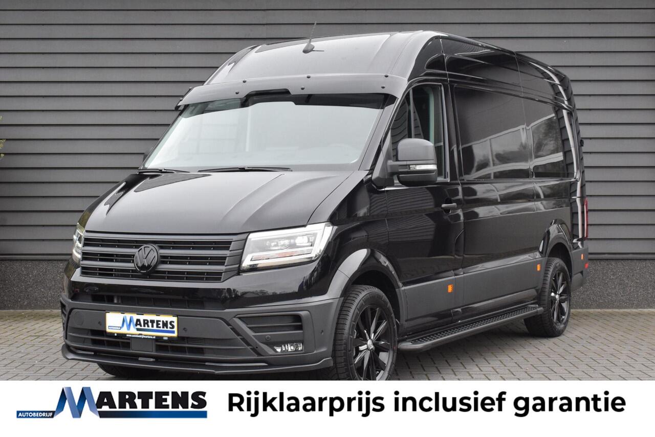 Volkswagen CRAFTER 30 2.0 TDI 140pk DSG L3H3 Exclusive Black Style Facelift BPM vrij! Trekhaak Camera Led Zonneklep Sidesteps Navigatie