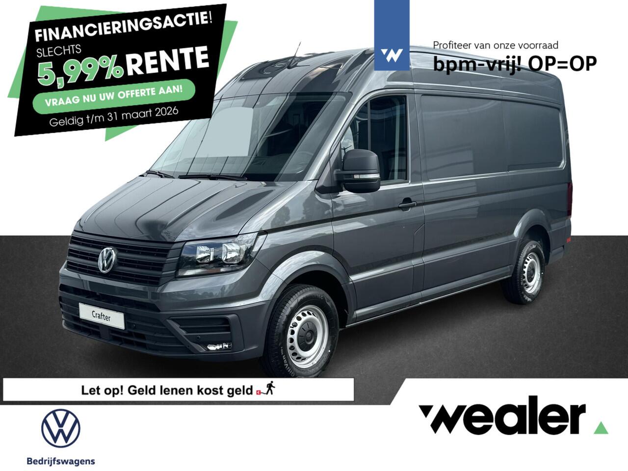Volkswagen CRAFTER Bedrijfswagens Comfortline L3 2.0 TDI EU6 103 kW (140 pk) GVW 3.5 T WB 3640 MM 6 versn. Hand