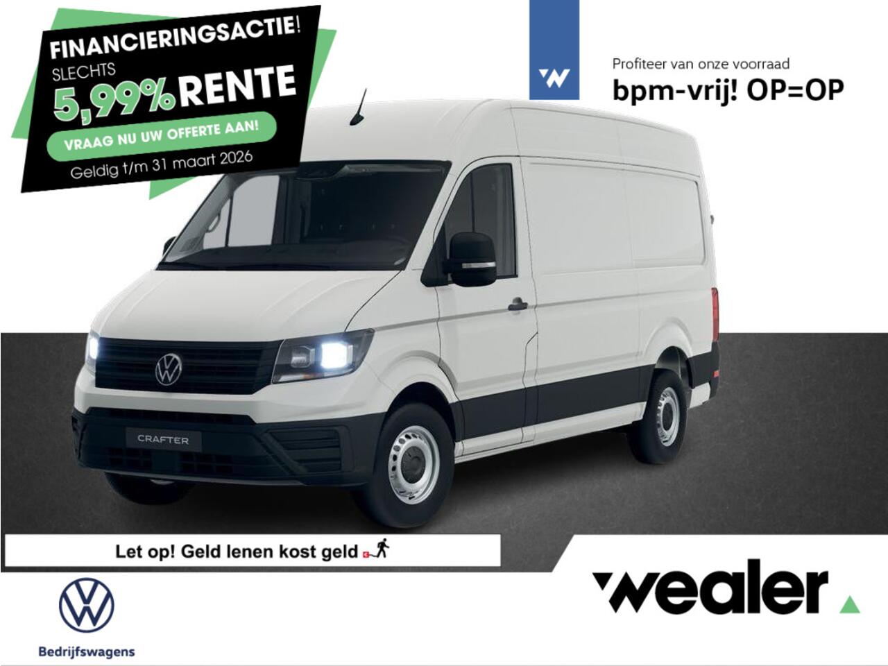 Volkswagen CRAFTER Bedrijfswagens Trendline L3 2.0 TDI EU6 103 kW (140 pk) GVW 3.5T Volkswagen Crafter 35 2.0 TDI L3H2 Highline