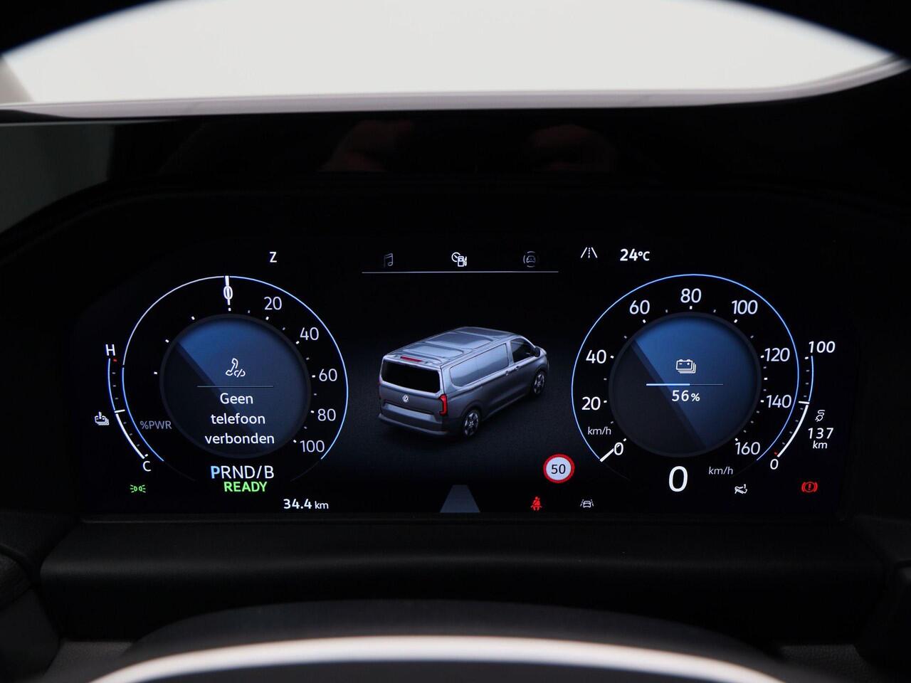 Volkswagen E-Transporter Style Intro L2 286 pk | 19" LM | Side Bar | Trekhaak | Camera | Stoelverwarming | Voorruit Verwarming | Carplay | Dodehoek Detectie | Schuifdeur Rechts |