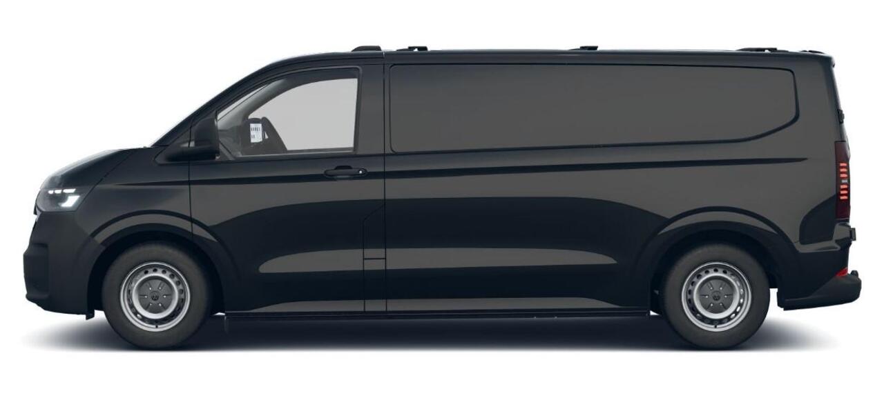 Volkswagen E-Transporter L2 Elektromotor 160 kW (218 pk) 3500 m Achterdeuren zonder ruit | 3 neerklapbare dakdragers | Assistentiepakket plus | Alarm af fabriek | All-season banden | Trekhaak vast | Bijrijdersbank