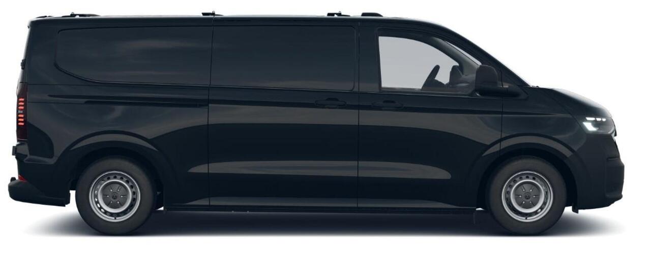 Volkswagen E-Transporter L2 Elektromotor 160 kW (218 pk) 3500 m Achterdeuren zonder ruit | 3 neerklapbare dakdragers | Assistentiepakket plus | Alarm af fabriek | All-season banden | Trekhaak vast | Bijrijdersbank