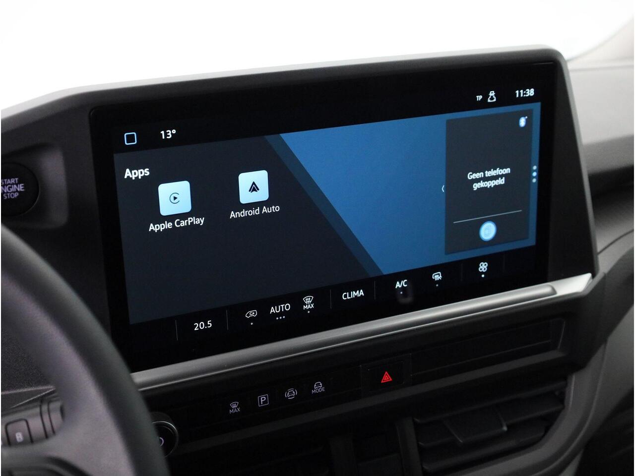 Volkswagen E-Transporter 160 kW / 218 pk L2 Achterdeuren zonder ruit | 3 neerklapbare dakdragers | Assistentiepakket plus | Alarm af fabriek | All-season banden | Trekhaak vast | Bijrijdersbank