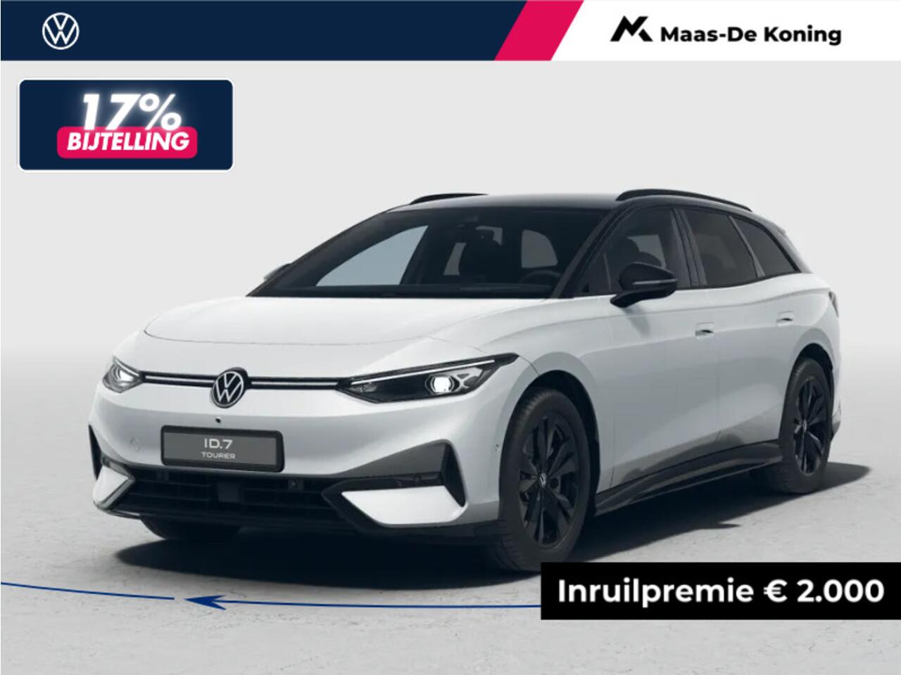 Volkswagen ID ID.7 Tourer Limited Edition 77 kWh accu 286 pk · Draadloze telefoonlader · Achteruitrijcamera · Multifunctioneel stuurwiel ·