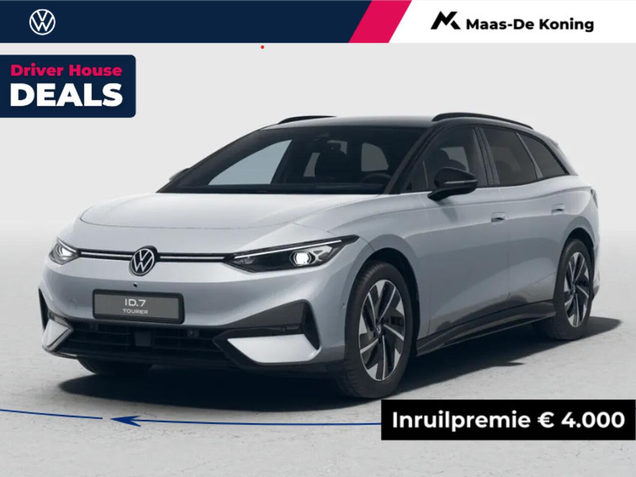 Volkswagen ID ID.7 Tourer Pro Limited Edition 77 kWh accu 286PK · verwarmd stuurwiel · Draadloze telefoonlader · Prijs is inclusief inruilpremie ·