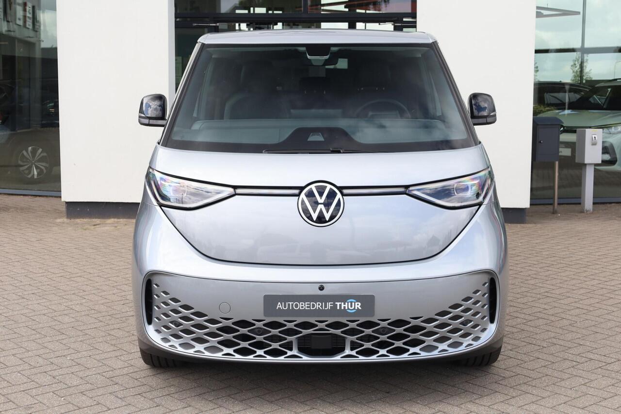 Volkswagen ID. Buzz Pro Bulli 86 kWh LWB 7p. 286PK / 210kW 7 persoons, warmtepomp, LED Matrix IQ.Light, rondomzichtcamera, Keyless Entry & Go, Apple Carplay & Android Auto, dynamische grootlichtassistent, adaptive cruise control met Stop&Go (ACC), verwarmbare voorruit, parke