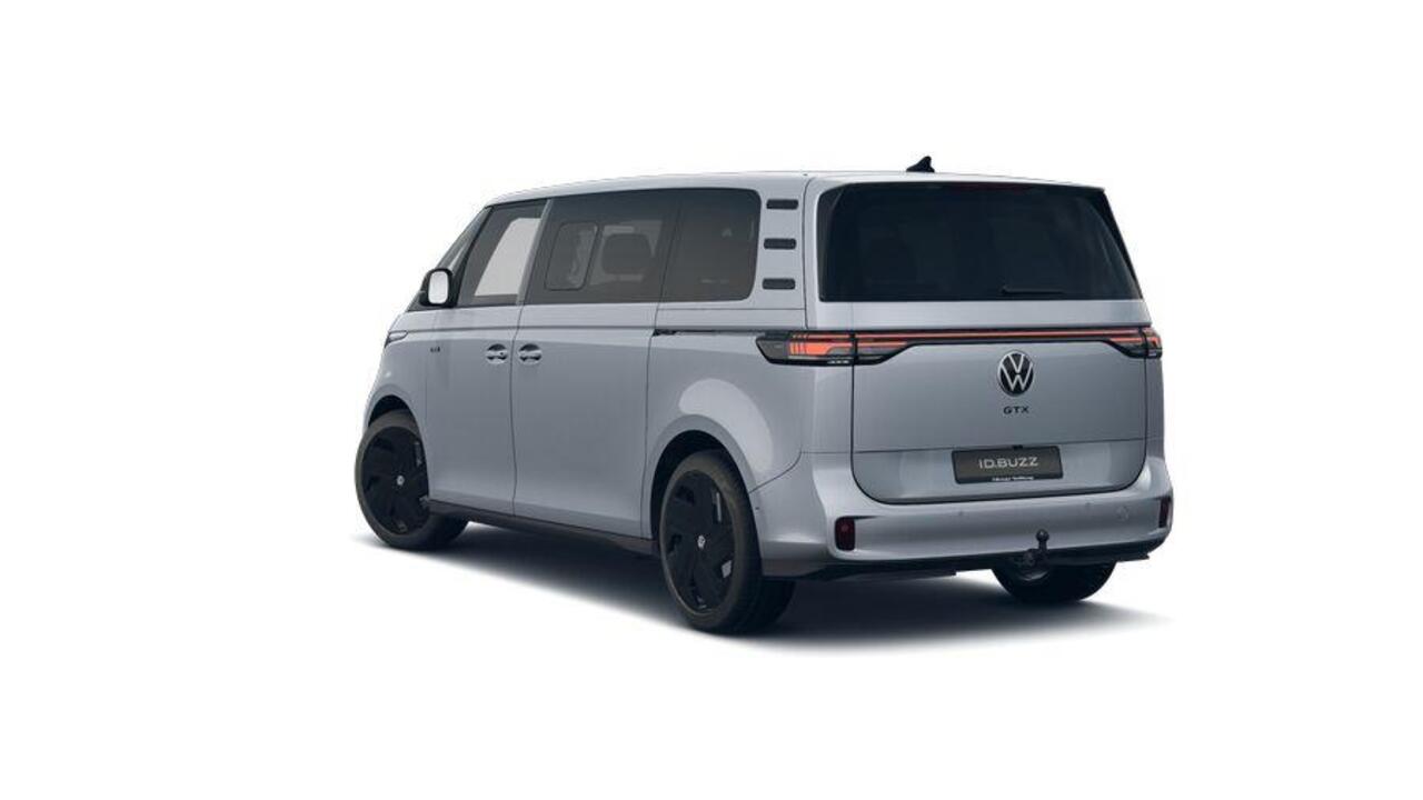 Volkswagen ID. Buzz Bedrijfswagens GTX 250 kW (340 pk) 4M Elektromotor 7pers | 7 zits pakket | Bekleding, 'ArtVelours' GTX Premium | Velgen 'Caracas', 21 inch lichtmetaal | Levering 2025 | Open & Close Pakket Plus |
