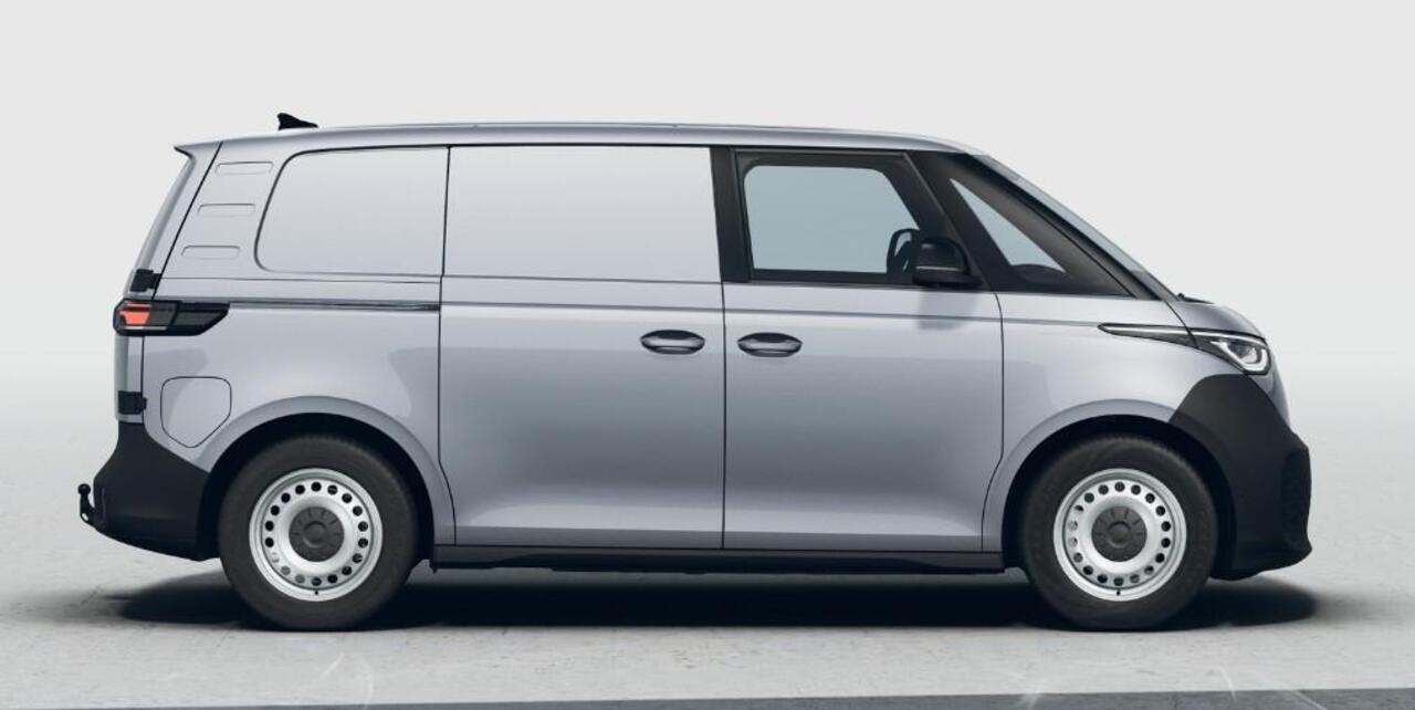 Volkswagen ID. Buzz Cargo Bedrijfswagens Economy Business 125 kW (170 pk) Elektromotor | Voorstoelen verwarmbaar | Bekleding, stof robuust | 360 graden camera | Trekhaak | Assistance pakket plus |