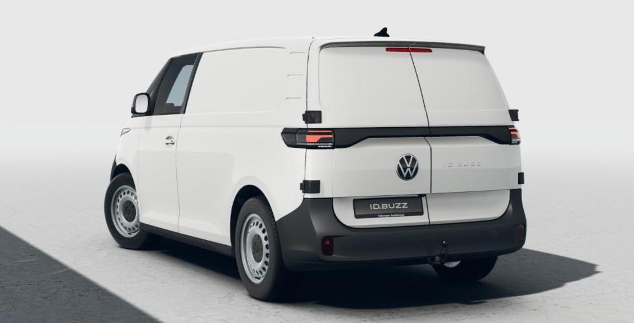 Volkswagen ID. Buzz Cargo Bedrijfswagens Economy Business 210 kW (286 pk) Elektromotor | Voorstoelen verwarmbaar | Bekleding, stof robuust | 360 graden camera | Trekhaak | Assistance pakket plus |