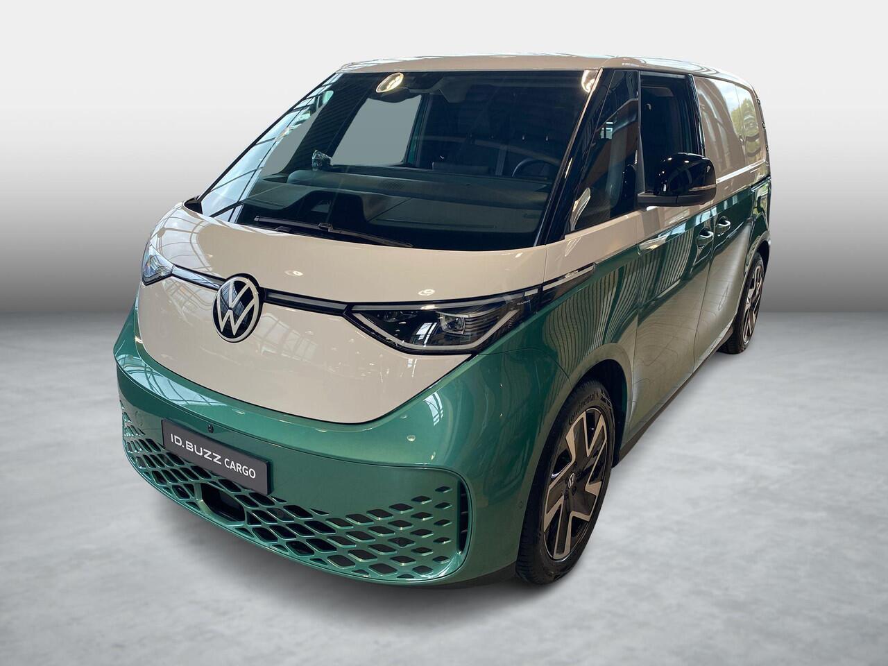 Volkswagen ID. Buzz Cargo Bedrijfswagens Anniversary Edition Elektromotor 4M 250kW (340 pk) | 4 Motion | Elektrische schuifdeur links en rechts | Open en close plus pakket | DAB+ | Achteruitrijcamera | Achterlichten LED |