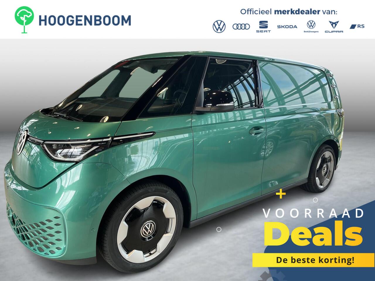 Volkswagen ID. Buzz Cargo Bedrijfswagens Anniversary Edition Elektromotor 4M 250kW (340 pk) | 4 Motion | Elektrische schuifdeur rechts | Open en close plus pakket | DAB+ | Achteruitrijcamera | Achterlichten LED | Bijrijdersstoel in plaats van bijrijdersbank inclusief ISOFIX |