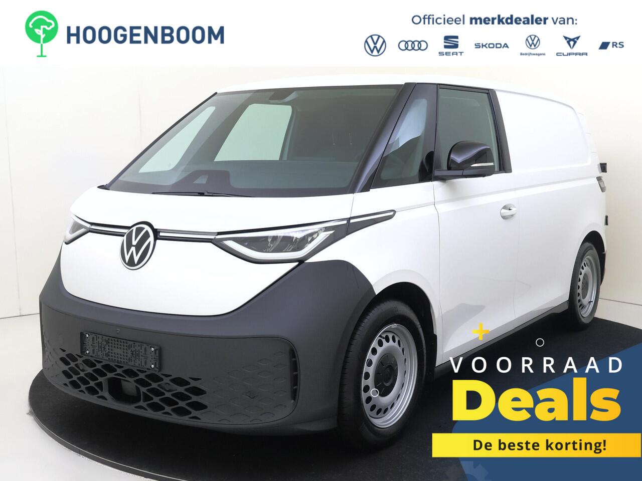 Volkswagen ID. Buzz Cargo Bedrijfswagens Economy Business 210 kW (286 pk) Elektromotor | Voorstoelen verwarmbaar | Bekleding, stof robuust | 360 graden camera | Trekhaak | Assistance pakket plus |