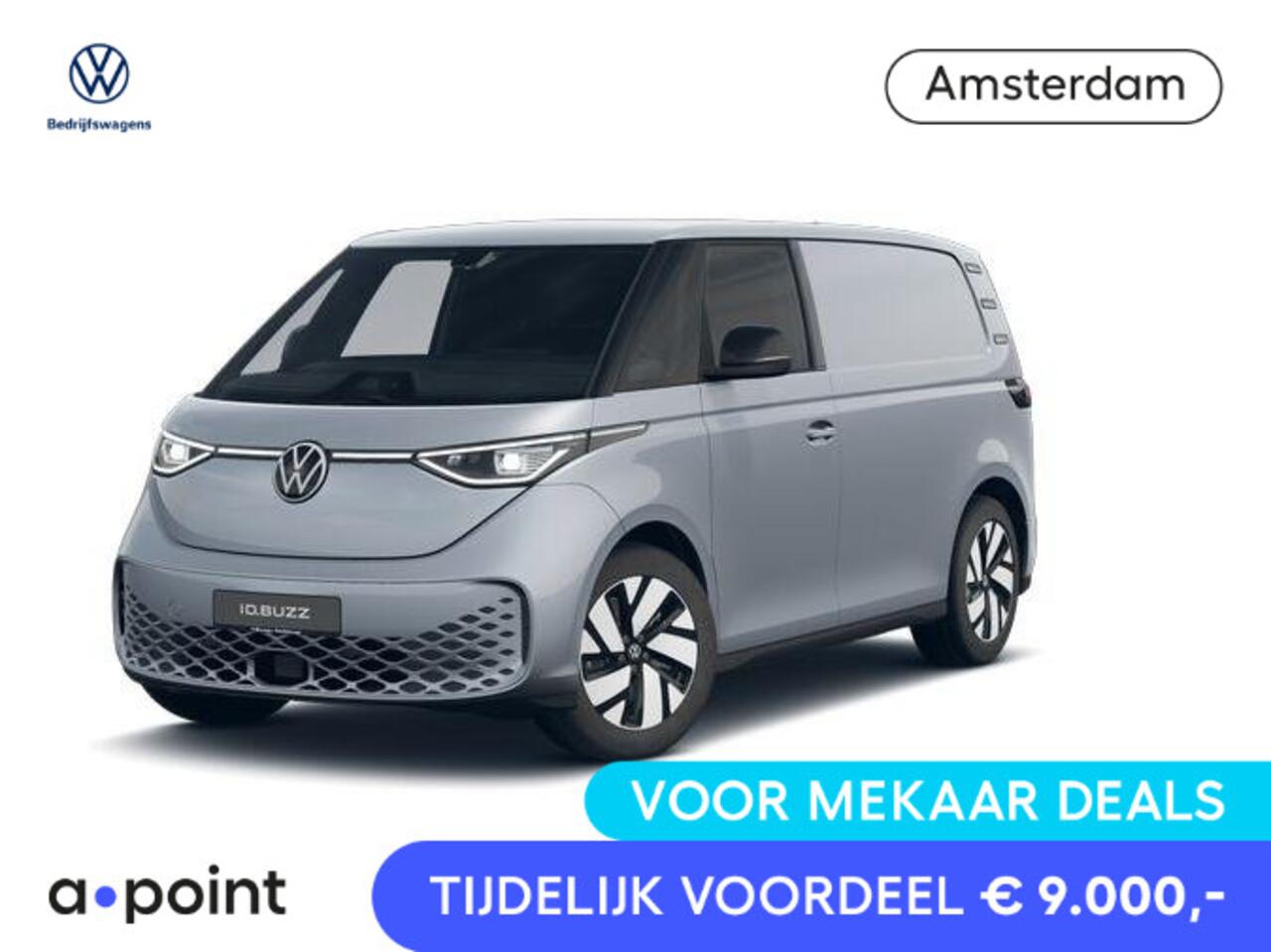 Volkswagen ID. Buzz Cargo Bedrijfswagens Bulli edition 79 kWh Bulli Edition | Camera | Achterdeuren | App Connect Draadloos | Alarm Klasse 3 | DAB+ |