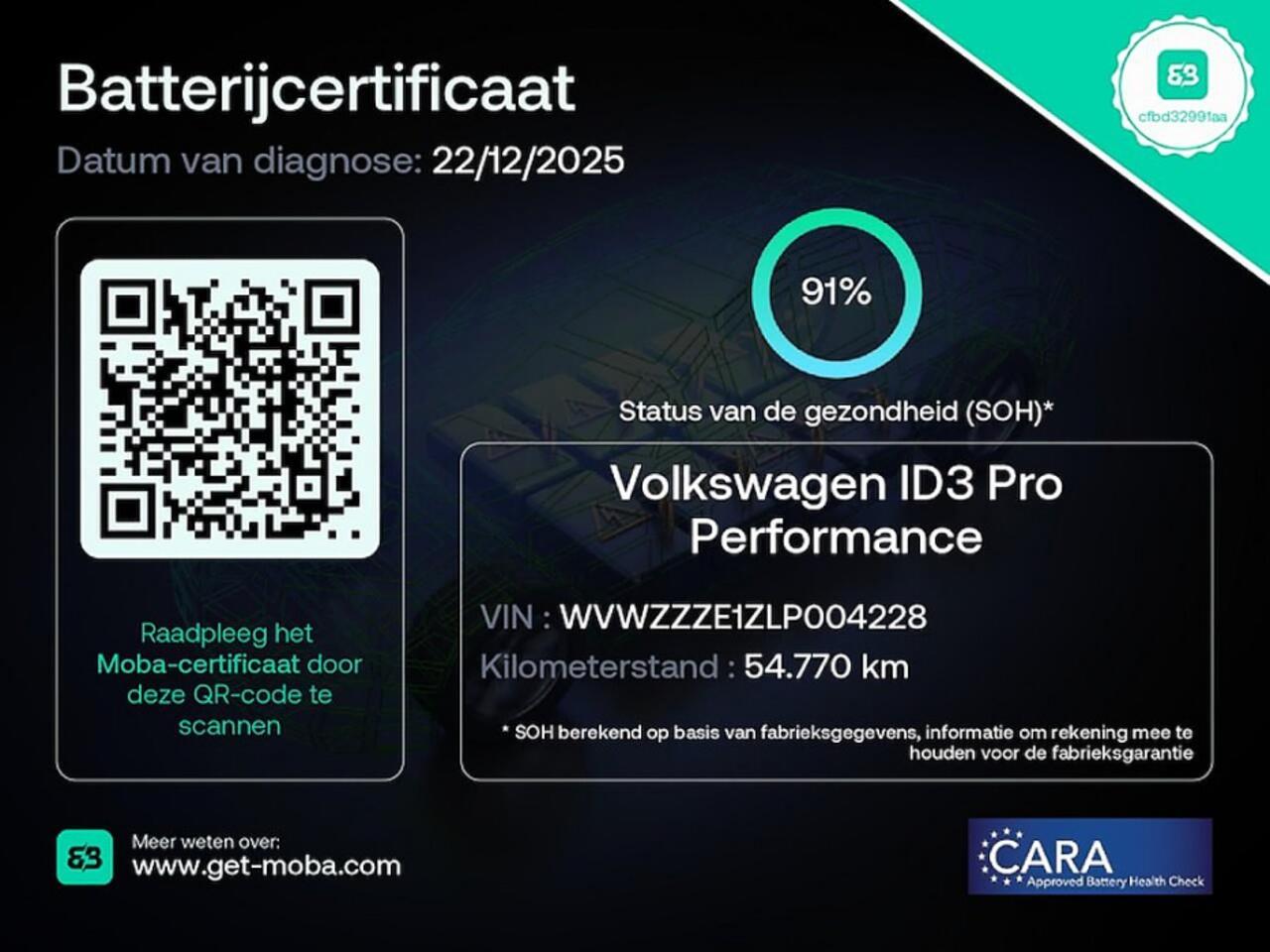 Volkswagen ID.3 First Plus 58 kWh | Full LED | NAVI *SOH91%* ? 1e Eigenaar