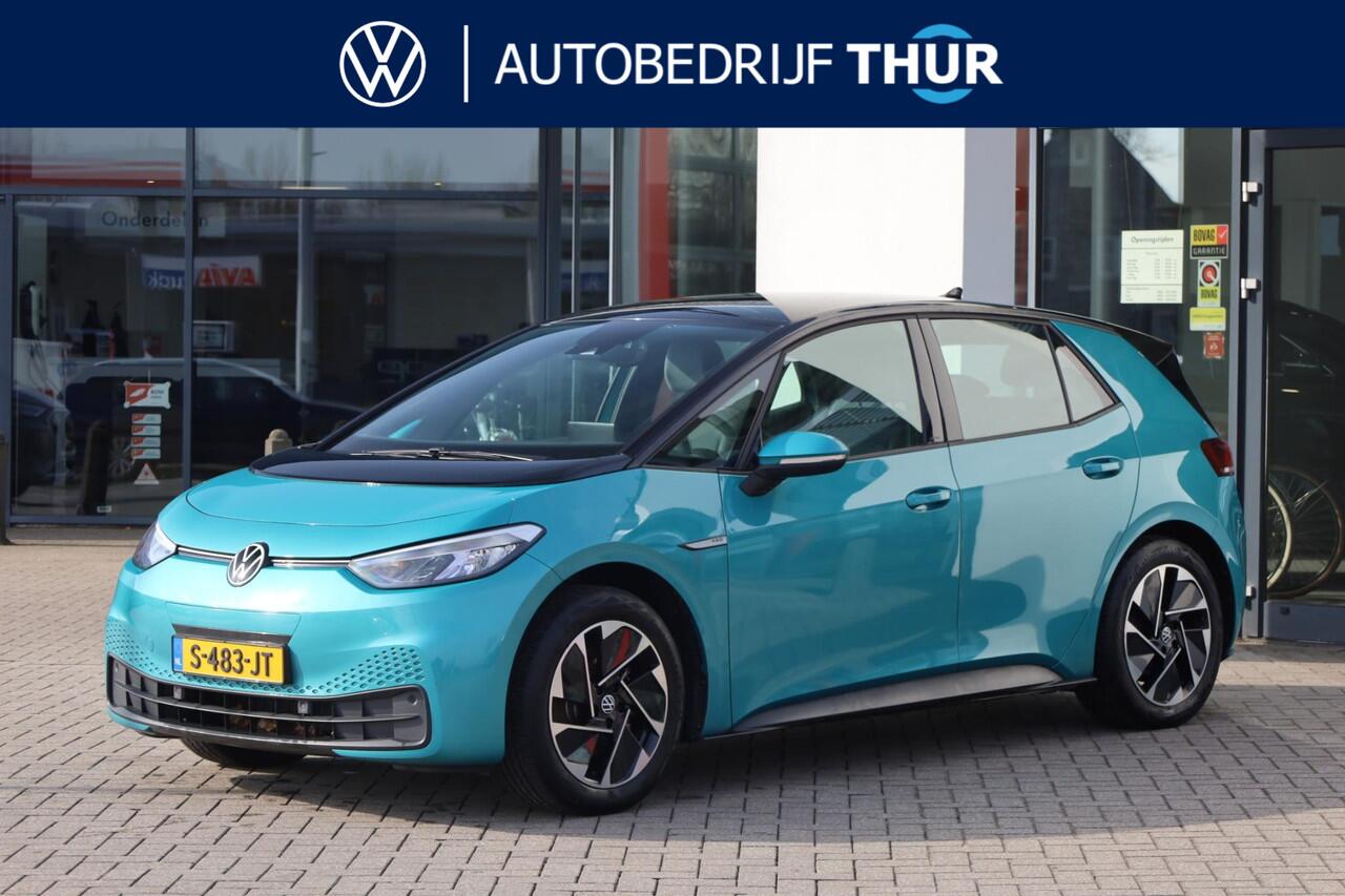 Volkswagen ID.3 Pro 58 kWh 150KW/204PK, NL auto dealeronderhouden trekhaak voor fietsen navigatie, 18" lmv, ACC, mf stuurwiel, draadloos apple carplay, regensensor, LED verlichting, pdc voor en achter
