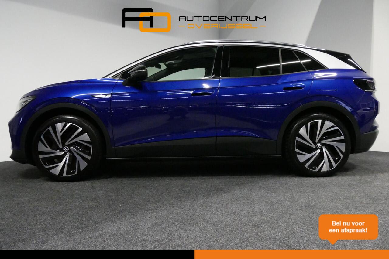 Volkswagen ID.4 First Max 77 kWh / SOH 92% / Panoramadak / Matrix LED IQ.Light / Elektr. verstelbare voorstoelen + memory / HUD Augmented Reality / Rondomzichtcamera / Apple Carplay - Android Auto / Stoelverwarming / 21'' LMV / Keyless / Achteruitrijcamera / Navigatie / 