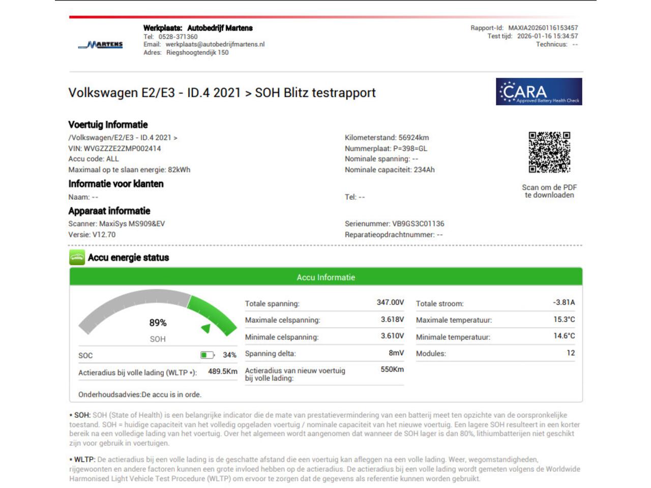 Volkswagen ID.4 First 204pk 77 kWh SOH 91% Warmtepomp Trekhaak Camera Stoelverwarming Navigatie
