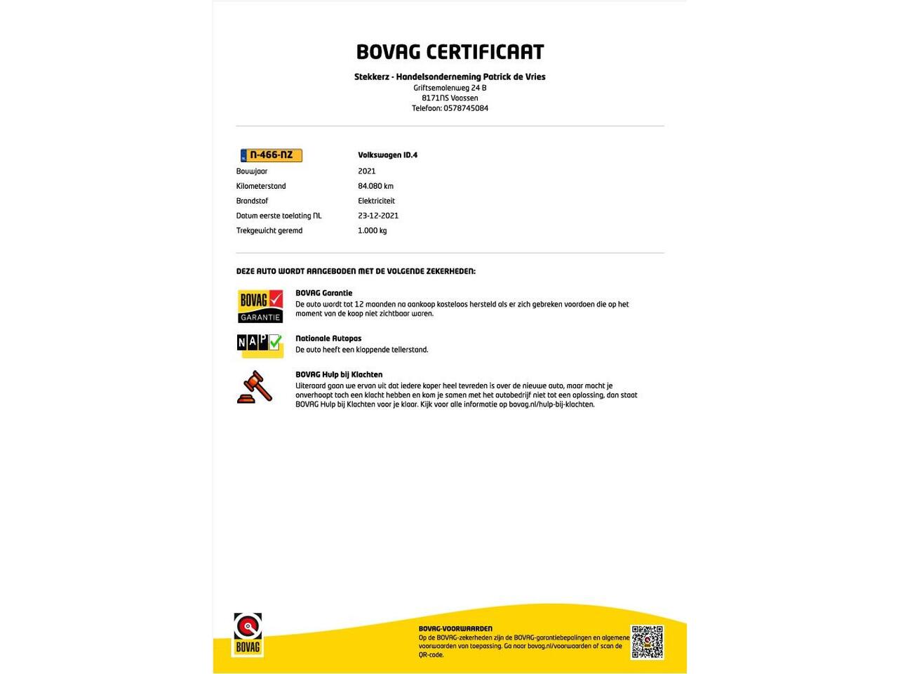 Volkswagen ID.4 Pro 77 kWh | SOH 93% | Zwenkbare Trekhaak | Veel opties |