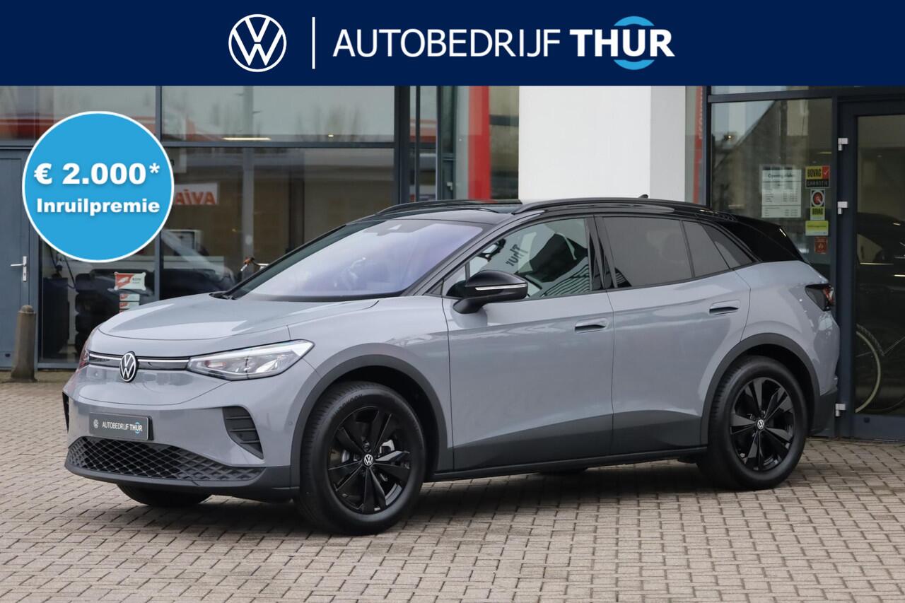 Volkswagen ID.4 Pro Limited Edition 77 kWh 286PK / 210kW, Elektrisch uitklapbare trekhaak, verwarmbare voorstoelen, verwarmbaar multifunctioneel lederen stuurwiel, draadloos telefoon laden, keyless start & entry, achteruitrijcamera (rear view), parkeersensoren voor en ac