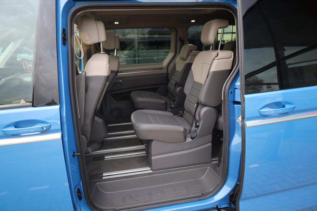 Volkswagen MULTIVAN 1.4 eHybrid L2H1 Style 160KW/217PK Hybride, Harman en Kardon, 6p, elektrische klep met easy open, draadloos laden, adaptief onderstel, veiligheidspakket, side assist, vol leder, elektrisch verstelbare stoelen voor, stoel ventilatie, privacy glas, head up!