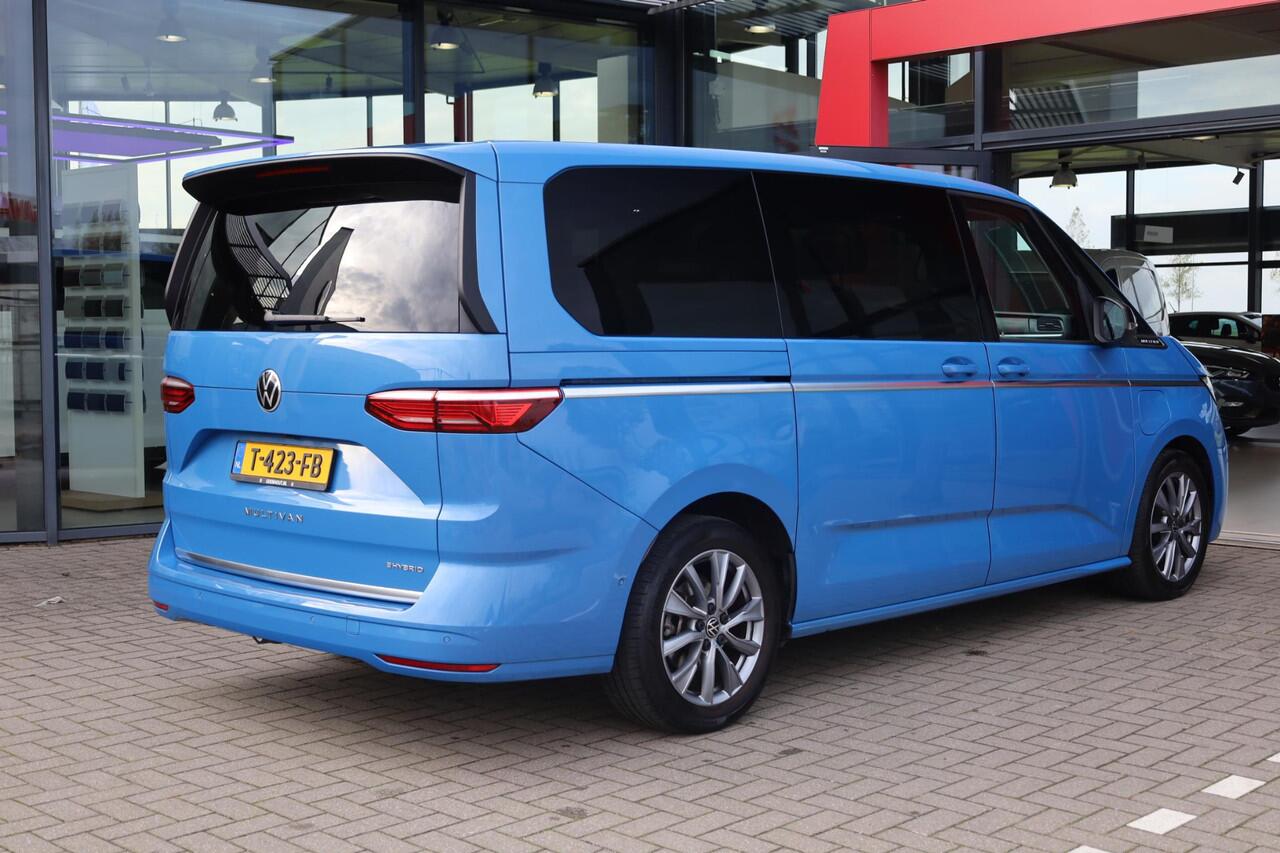 Volkswagen MULTIVAN 1.4 eHybrid L2H1 Style 160KW/217PK Hybride, Harman en Kardon, 6p, elektrische klep met easy open, draadloos laden, adaptief onderstel, veiligheidspakket, side assist, vol leder, elektrisch verstelbare stoelen voor, stoel ventilatie, privacy glas, head up!