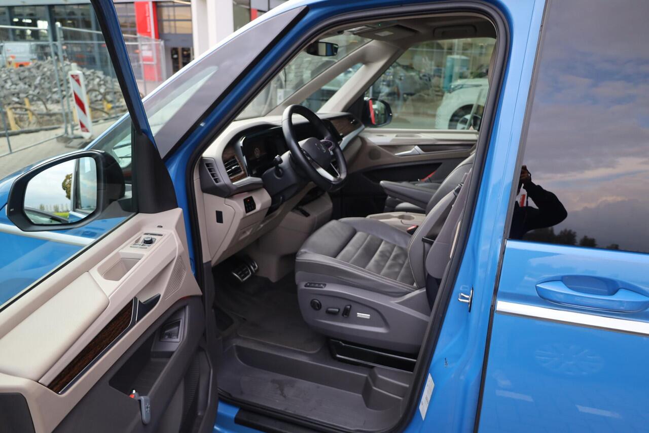 Volkswagen MULTIVAN 1.4 eHybrid L2H1 Style PL ¤1220 p/m* 160KW/217PK Hybride, Harman en Kardon, 6p, elektrische klep met easy open, draadloos laden, adaptief onderstel, veiligheidspakket, side assist, vol leder, elektrisch verstelbare stoelen voor, stoel ventilatie, privacy 