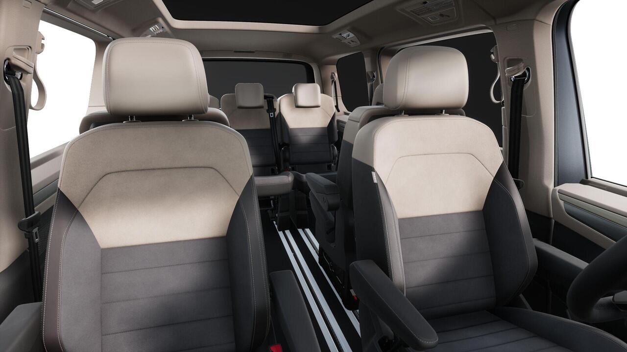 Volkswagen MULTIVAN Bulli L2 1.5 Ehybrid 180kW 245 pk DSG 4 motion | Easy Open Paket Basis | Multifunctionele verschuifbare tafel in passagiersruimte | Navigatiesysteem '' Discover Pro'' | Privacy Plus glas (90%) vanaf B-stijl |