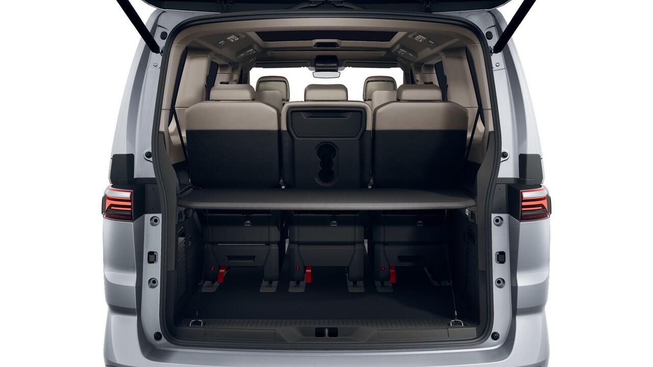Volkswagen MULTIVAN Bulli L2 1.5 Ehybrid 180kW 245 pk DSG 4 motion | Easy Open Paket Basis | Multifunctionele verschuifbare tafel in passagiersruimte | Navigatiesysteem '' Discover Pro'' | Privacy Plus glas (90%) vanaf B-stijl |