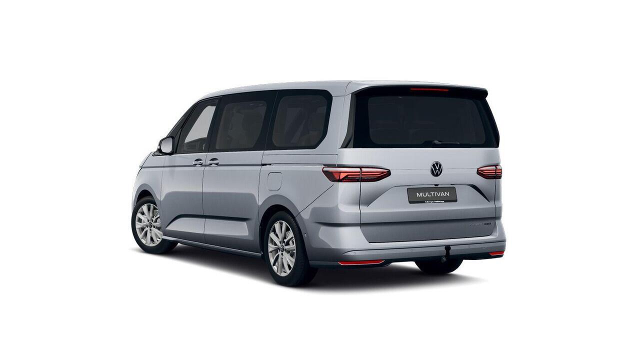 Volkswagen MULTIVAN Bulli L2 1.5 Ehybrid 180kW 245 pk DSG 4 motion | Versterkte kunststof vloerbedekking in houtlook | Multifunctionele verschuifbare tafel in passagiersruimte | Navigatiesysteem '' Discover Pro'' | Privacy Plus glas (90%) vanaf B-stijl |