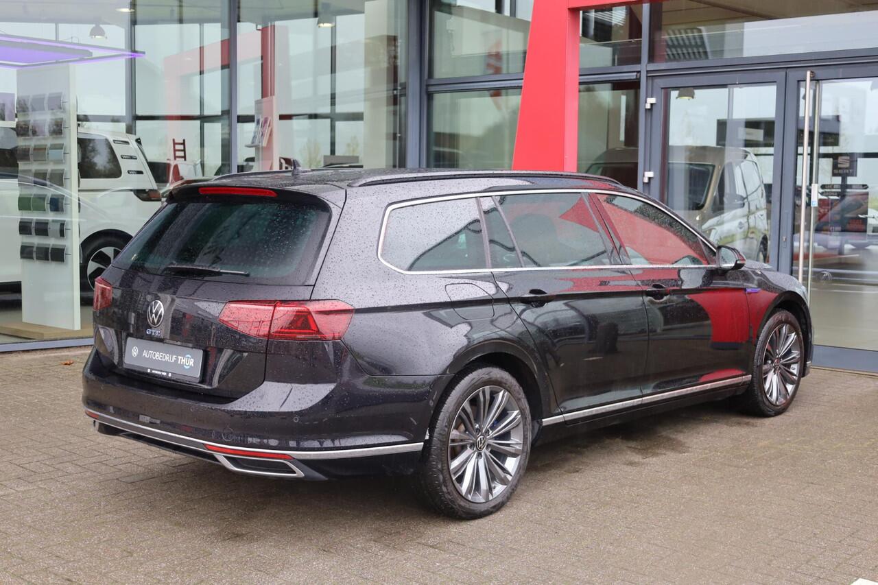 Volkswagen PASSAT Variant 1.4 TSI PHEV GTE Business DCC adaptief onderstel area view rondom zicht camera vol lederen bekleding elektrisch verstelbaar met memo functie IQ drive easy open met elektrische klep en keyless acces en go zwarte dakhemel klasse III alarm LED Matrix